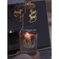 Đèn lồng xoay 'Vườn Thực vật', nến hương liệu, giá đỡ nến xoay từ tính, đèn chiếu hình cối xay gió, khay trang trí nhà