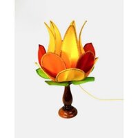 Đèn lụa có đế 60cm trang trí gian thờ Phật, điện thờ hay đàn lễ ( số lượng đóng gói 1 cái )
