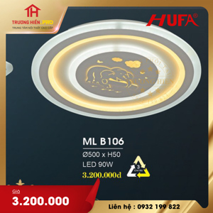 Đèn mâm áp trần LED Ø500mm MLB106