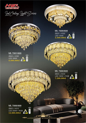 Đèn mâm áp trần led ML7000/600