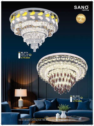 Đèn mâm áp trần ML-8183