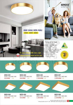 Đèn mâm áp trần MSS 593