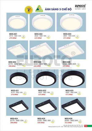 Đèn mâm áp trần MSS-604