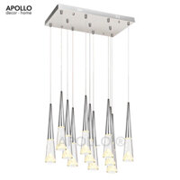 Đèn mâm ngang thả ống đơn mica DTT 6256A