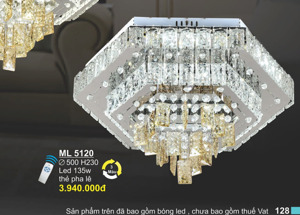 Đèn mâm ốp trần ML-5120