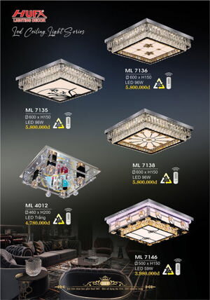 Đèn mâm ốp trần ML 7138