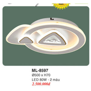 Đèn mâm ốp trần ML8597