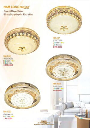 Đèn mâm ốp trần Nm 1033