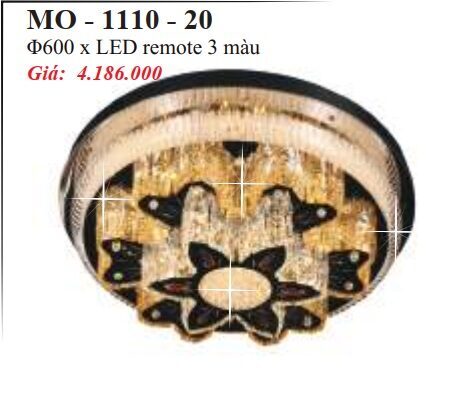 Đèn mâm ốp trần pha lê MO-1110-20