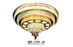 Đèn mâm ốp trần pha lê MO-1191-21