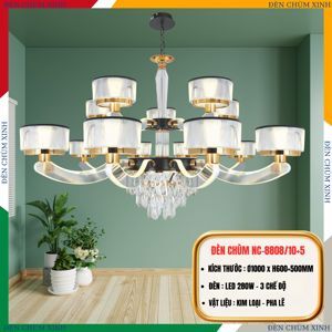 Đèn mâm pha lê 8808