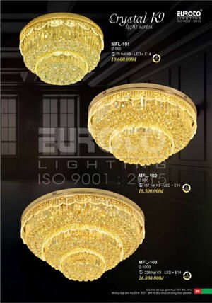 Đèn mâm pha lê MFL-102