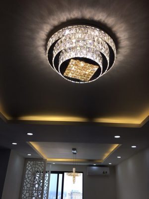 Đèn Mâm Pha Lê Tròn 313C-5