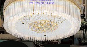 Đèn mâm tròn pha lê 8918/800