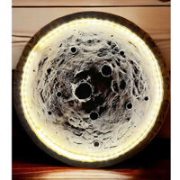 đèn mặt trăng phù điêu 3d treo trường