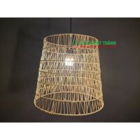 Đèn mây hàng rào, đèn mây tre trang trí quán coffee, đèn thủ công, đfen mây tre thả trần