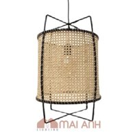 Đèn mây mắt cáo khung sắt tạo hình decor chung cư, homestay, khách sạn