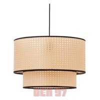 Đèn mây mắt cáo thả trần trang trí phòng khách sạn hai tầng ở TPHCM D250mm