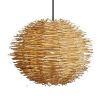 Đèn mây quả cầu đan kiểu lông nhím