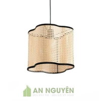 Đèn Mây Tre: Mẫu đèn mây mắt cáo trang trí homestay, nhà tre ốp