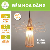 Đèn Mây Tre Thả Trần Simlaco Mẫu Hoa Đăng