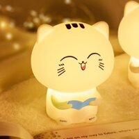 Đèn Mèo Chăm Chỉ Mắt Híp (Có ghi âm)
