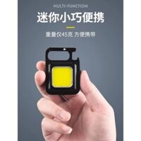 Đèn móc khóa mạnh mẽ, đèn pin sạc, siêu sáng, đa chức năng, đèn làm việc mini di động, đèn LED nhỏ cầm tay