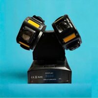 Đèn Moving Xoay 2 Đầu Quét Tia có chớp lai 3in1 cảm biến theo nhạc thích hợp cho karaoke