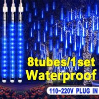 Đèn mưa sao băng Đèn LED cổ tích Đèn ống cho sân vườn ngoài trời Rèm nhà Thraistmas Trang trí