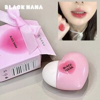 Đen Nana son bóng đen Nana son bóng hình trái tim gương bề mặt son sơn mài nước ánh sáng nuôi dưỡng dưỡng dưỡng ẩm gương tình yêu son nước dưỡng ẩm lâu trôi môi glaz