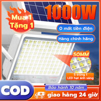 Đèn năng lượng mặt trời 1000W Đèn Led Chống Lóa Cao Cấp IP67 chống thấm Bảo Hành 10 năm chính hãng chiếu sáng kéo dài
