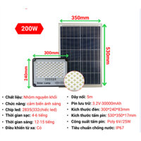 Đèn Năng Lượng Mặt Trời 200W