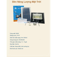 Đèn Năng Lượng Mặt Trời 500W Và Pin NLMT