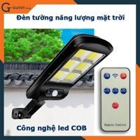 Đèn năng lượng mặt trời cảm biến hồng ngoại có điều khiển GIATOT 150W