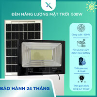 Đèn Năng Lượng Mặt Trời Chính Hãng 500W siêu sáng pin 14h Vỏ Nhôm Đèn Đường Sân Vườn Chống nước IP68 BẢO HÀNH 2 NĂM