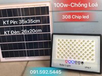 Đèn Năng Lượng Mặt Trời Chống Lóa, IP67, Sáng Tốt. - 100w