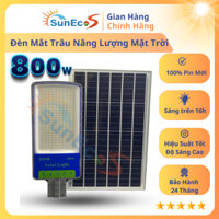 Đèn Năng Lượng Mặt Trời, Đèn Mắt Trâu  800W SUNECO Cảm Biến Ánh Sáng Tấm Pin NLMT Thời Gian Sáng Kéo Dài BH 24 Tháng