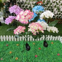 Đèn năng lượng mặt trời LED NOVALINX, Đèn cỏ 3 đầu Hydrangea, Trang trí bãi cỏ Hoa hồng Chống nước Cắm đất Đèn cảnh quan Sân sau