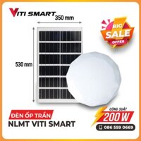 Đèn năng lượng mặt trời ốp trần trong nhà 200w. Den nang luong mat troi VITI SMART