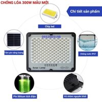 Đèn Năng Lượng Mặt Trời🔥 PIN SIÊU XỊN🔥  Đèn Led Chống Lóa Cao Cấp 100W, 200W, 300W Khung Nhôm 🔥Free ship🔥