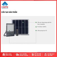 Đèn năng lượng mặt trời Rạng Đông led chiếu pha 300w Model: CP03.SL 300W