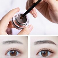[Đen + Nâu] Kem kẻ mắt hai màu Trang điểm mắt chống nước lâu trôi