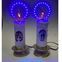 Đèn Nến điện Công Giáo -đèn nến hào quang - đèn thờ led sử dụng bóng led.