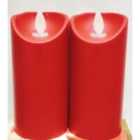 ĐÈN NẾN LED ĐỎ+PIN.10CM x 2 CÁI