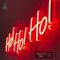 Đèn NEON "Hohoho Mẫu 1" trang trí không gian,đèn ngủ (TẶNG NGAY mạch điều khiển tích hợp)