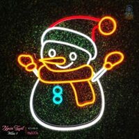 Đèn NEON " Người Tuyết Mẫu 1 " trang trí không gian,đèn ngủ (TẶNG NGAY mạch điều khiển tích hợp)