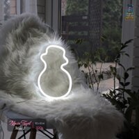 Đèn NEON " Người Tuyết Mẫu 2 " trang trí không gian,đèn ngủ (TẶNG NGAY mạch điều khiển tích hợp)