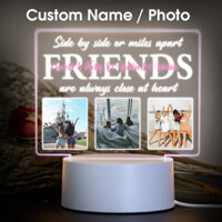 Đèn Ngủ 3D Hình Ảnh Tùy Chỉnh Cho Bạn Bè Quà Tặng Cá Tính Tên Cho Bestie Bạn Bè Quà Tặng Sinh Nhật Quà Tặng Lưu Niệm Đèn Acrylic