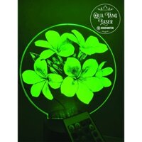Đèn Ngủ 3D Hình Bông Hoa -16 màu sắc tùy chỉnh điều khiển từ xa