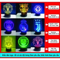 Đèn Ngủ  3d Logo đội bóng .